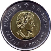 2 Dollars - Elizabeth II Battle of The Atlantic obverse image