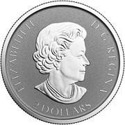 2 Dollars - Elizabeth II Bighorn Sheep; Bullion obverse image