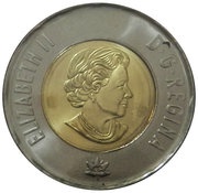 2 Dollars - Elizabeth II Dance of The Spirits; colored obverse image
