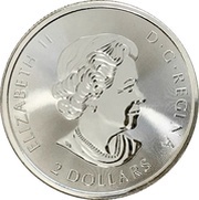 2 Dollars - Elizabeth II Polar Bear; ½ oz. Silver Bullion Coinage obverse image