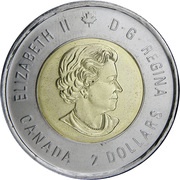 2 Dollars - Elizabeth II Armistice obverse image