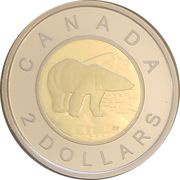 2 Dollars - Elizabeth II Polar bear; Proof Sets, Canada, 2018-2022 reverse image