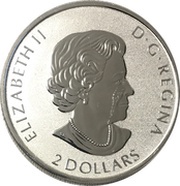 2 Dollars - Elizabeth II Woodland Caribou obverse image