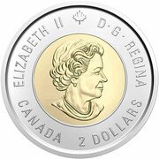 2 Dollars - Elizabeth II Victory; colored obverse image