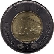 2 Dollars In the name of Elizabeth II; Solemn tribute to Queen Elizabeth II reverse image