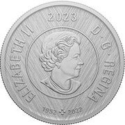 2 Dollars In the name of Elizabeth II; Polar bear; Silver obverse image