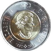 2 Dollars In the name of Elizabeth II; National Indigenous Peoples Day; colored obverse image
