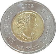 2 Dollars In the name of Elizabeth II; 100th Anniversary of the Birth of Jean Paul Riopelle obverse image