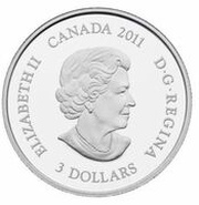 3 Dollars - Elizabeth II January - Garnet obverse image