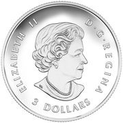 3 Dollars - Elizabeth II Canadian Wolf; 1⁄4 oz obverse image