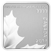 3 Dollars - Elizabeth II Maple Leaf Quartet, Canada, 2017 reverse image