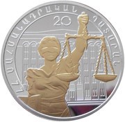 1000 Dram Constitutional Court, Armenia, 2015 reverse image