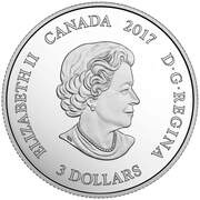 3 Dollars - Elizabeth II Zodiac Series 2017; Sagittarius obverse image