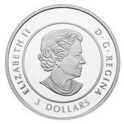 3 Dollars - Elizabeth II Celebrating Love obverse image