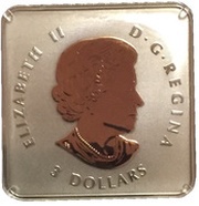 3 Dollars - Elizabeth II Maple Leaf Quartet - Upper right obverse image