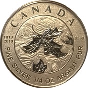 3 Dollars - Elizabeth II Queen Victoria 200th Anniversary reverse image