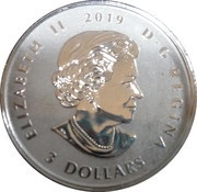 3 Dollars - Elizabeth II Niagara falls winter lights obverse image