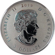 3 Dollars - Elizabeth II Dogsledding obverse image