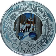 3 Dollars - Elizabeth II Maple Syrup Tasting, Canada, 2019 reverse image