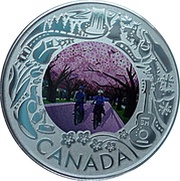 3 Dollars - Elizabeth II Cherry Blossom reverse image
