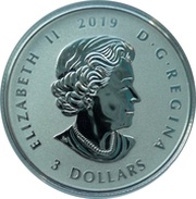 3 Dollars - Elizabeth II Christmas tree obverse image