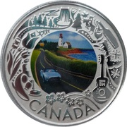 3 Dollars - Elizabeth II Coastal Drive, Canada, 2019 reverse image