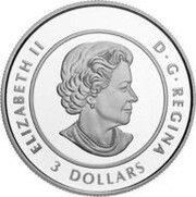 3 Dollars - Elizabeth II Celebration of Love obverse image