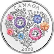 3 Dollars - Elizabeth II Celebration of Love, Canada, 2020 reverse image