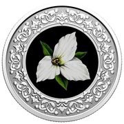 3 Dollars - Elizabeth II Ontario; White Trillium, Canada, 2020 reverse image