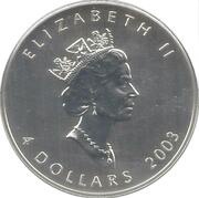 4 Dollars - Elizabeth II Hologram SML fractionnal set; 1⁄2 oz obverse image
