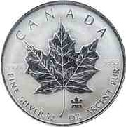 4 Dollars - Elizabeth II SML fractionnal set; 1⁄2 oz, Canada, 2004 reverse image