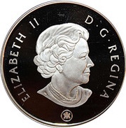 4 Dollars - Elizabeth II Dromaeosaurus obverse image