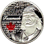 4 Dollars - Elizabeth II War of 1812; Tecumseh, Canada, 2012 reverse image