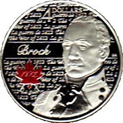 4 Dollars - Elizabeth II War of 1812; Sir Isaac Brock, Canada, 2012 reverse image