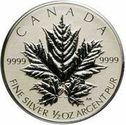 4 Dollars - Elizabeth II Fractional Silver Maple Leaf, Canada, 2013 reverse image