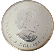 4 Dollars - Elizabeth II SML fractionnal set; ½ oz obverse image