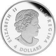 4 Dollars - Elizabeth II Bald Eagle; 1⁄2 oz obverse image