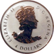 4 Dollars - Elizabeth II Longest Reigning Sovereign obverse image