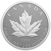 4 Dollars In the name of Elizabeth II; SML fractionnal set; 1 oz, Canada, 2023 reverse image