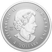 4 Dollars In the name of Elizabeth II; Canada's Autumn Beauty obverse image