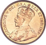 5 Dollars - George V obverse image
