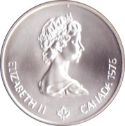 5 Dollars - Elizabeth II Olympic Flame obverse image