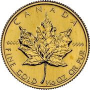5 Dollars - Elizabeth II 2nd Portrait; GML Bullion Coinage, Canada, 1982-1989 reverse image