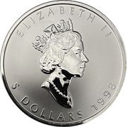 5 Dollars - Elizabeth II 3rd Portrait; Privy marked SML Bullion Coinage obverse image