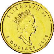 5 Dollars - Elizabeth II Hologram colored GML fractionnal set; ⅒ oz obverse image