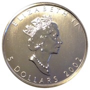 5 Dollars - Elizabeth II Loon Dollar; hologram obverse image