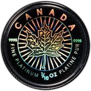 5 Dollars - Elizabeth II Hologram Maple Leaf reverse image