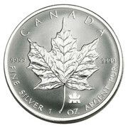 5 Dollars - Elizabeth II SML fractionnal set; 1 oz, Canada, 2004 reverse image