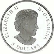 5 Dollars - Elizabeth II Pink Ribbon obverse image