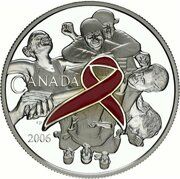 5 Dollars - Elizabeth II Pink Ribbon, Canada, 2006 reverse image